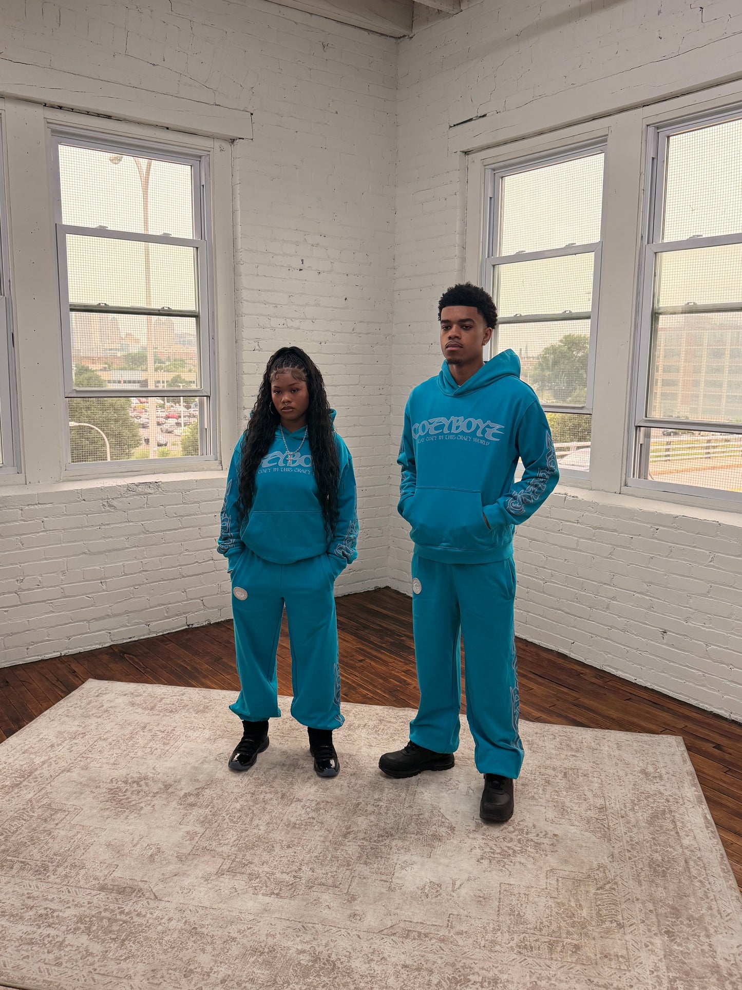 Cozyboyz blue sweatsuit