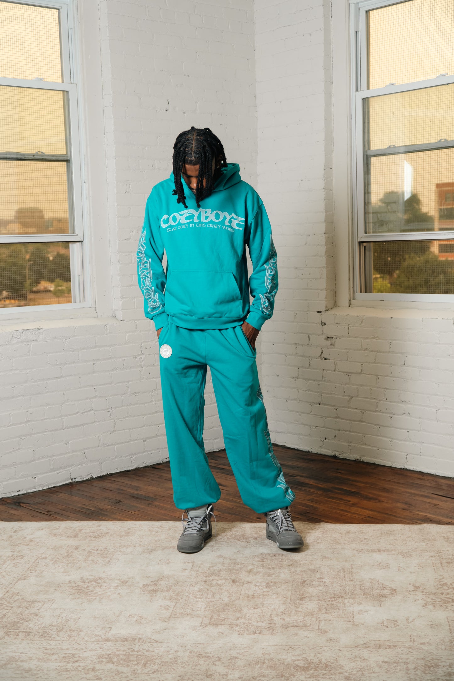Cozyboyz blue sweatsuit